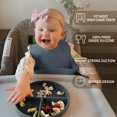 thumbnail image 3 of Silicone Baby Feeding Set,Baby Led Weaning Supplies Include Suction Plate & Bowl, Spoon, Fork,Bibs,Sippy Cup, 7-Pcs, 3 of 10