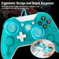 thumbnail image 2 of X-360 Controller Wired PC Gamepad Joystick for X-box 360/360 Slim/PC Windows 8/10/11, Green, 2 of 7