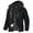 Black, variant on Men's Winter Heavyweight Snow Ski Jacket Waterproof Warm Fleece Lining Rain Coats Windproof Parka with Hooded Gray Black XL