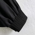 thumbnail image 7 of TGSLY Asymmetric Wrap Belt Cropped Coat for Women Lightweight Shawl Lapel Open Front Jacket Loose Casual Solid Color Puff Long Sleeve Crop Outerwear S, 7 of 7