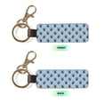 thumbnail image 2 of Wukai German Shepherd Puppy Print Leather Car Keychain, Universal Key Fob Keychain, Leather Key Chain Holder for Men and Women,360 Degree Rotatable, 2 of 5