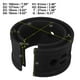 thumbnail image 4 of 2 Piezas Negro Coche Bobina Resorte Amortiguador Goma Amortiguador Universal A + Tipo, 4 of 6