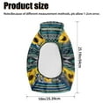thumbnail image 7 of Renewold Waterproof ATV Seat Cover 25.2x10 Inch, Anti-slip Four Wheeler Seat Cover ATV Accessories Universal Fit for Honda/Yamaha/Polaris/Kawasaki, Southwest American Tribal Sunflower Teal, 7 of 7