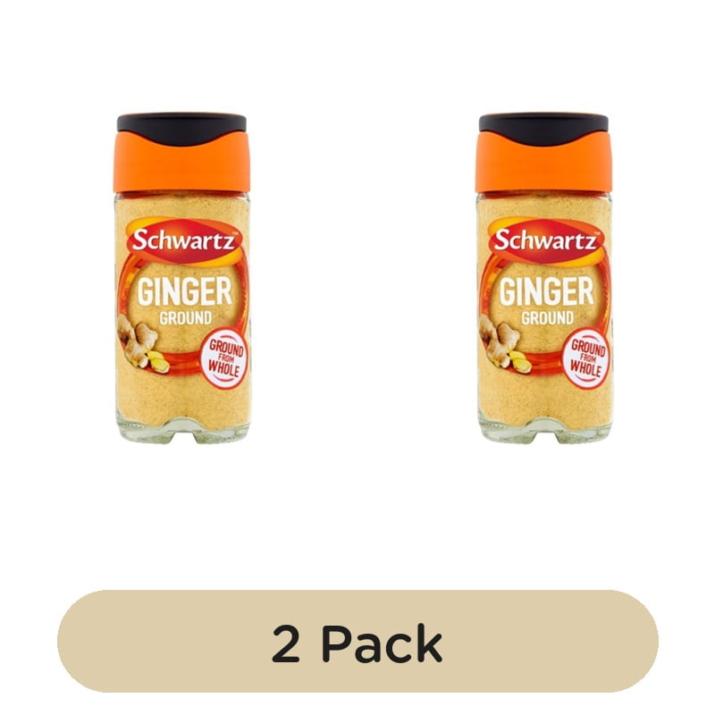Schwartz Ground Ginger Jar 26g, British Import (Pack of 2)