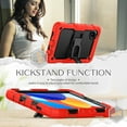 thumbnail image 3 of XYX For Xiaomi Redmi Pad SE 2024 Case 8.7 inch, 3in1 Heavy Duty Shockproof Tablet Case with Stand, Shoulder Strap, Red, 3 of 7