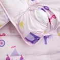 thumbnail image 4 of Nap Mat with Removable Pillow for Kids Toddler Boys Girls Daycare Preschool Kindergarten Sleeping Bag, Princess Castle Fairy Carriage Printed on Pink, 100% Soft Microfiber, 4 of 4