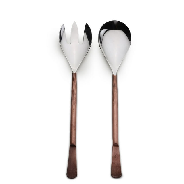 Celia Design 2-piece Copper Antique Salad Serving Set