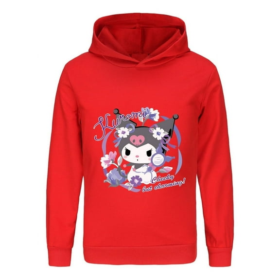 Kuromi Pullover 3D Hoodie for Kids - Soft Fleece Anime Sweatshirt - Perfect Gift for Girls Who Love Kawaii Fashion