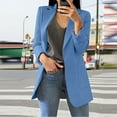 thumbnail image 2 of Long Sleeve Slim Fit Blazer for Women, Lightweight Open Front Suit Jacket for Business Casual Work Office Wear – Versatile Layering Piece for Everyday Outfits, 2 of 4