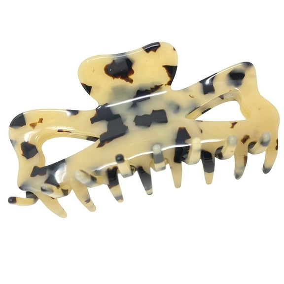 French Amie Large Butterfly 3.25" Handmade Celluloid Acetate Hair Claw for Women