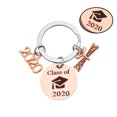 thumbnail image 2 of Porte-clés de Graduation 2020 en Acier Inoxydable, Porte-Clés Suspendu, Cadeau de Diplômé, 2 of 7