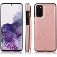 thumbnail image 4 of Phone Case for Samsung Galaxy S20 Glaxay S 20 5G 6.2 inch with Tempered Glass Screen Protector and Card Holder Wallet Cover Stand Flip Leather Cell Accessories Gaxaly 20S G5 Cases Women Rose Gold, 4 of 13
