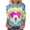 #0042-Multicolor, variant on Womens Tops Easter 3/4 Sleeve Crewneck Bunny Graphic Print Loose Fit Weekend Outings Casual Wear Tops Gift