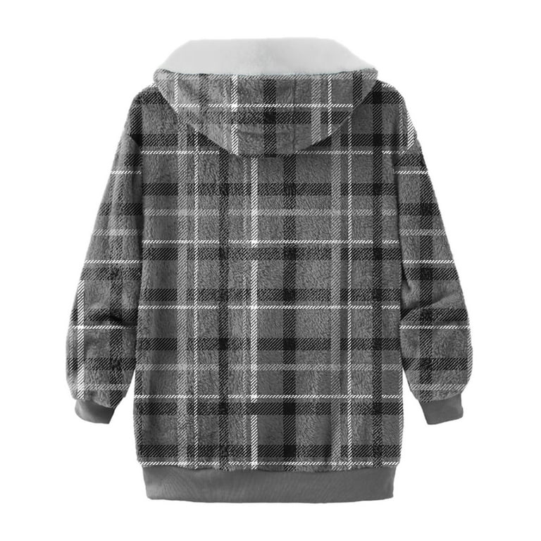 Mens funny patchwork plaid double sleeve design discount hoodies