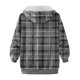 thumbnail image 5 of ICHUANYI Liquidación Moda Mujer Manga Larga Frente Abierto Ropa de Abrigo Suelta Impresión Blusa Abrigo Tops Bolsillos Blusa ICHUANYI WER2023082201871, 5 of 5