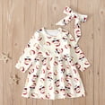 thumbnail image 1 of Vestido de princesa de Papá Noel navideño para niñas recién nacidas con diadema., 1 of 8