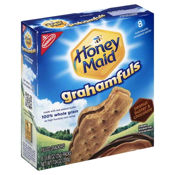Nabisco Honey Maid Peanut Butter & Chocolate Grahamfuls, 7.04 Oz
