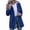 Navy, variant on Husipze Womens Rain Jacket with Hood Outdoor Waterproof Long Trench Coat Lightweight Casual Hiking Raincoat Plus Size Windbreaker White XL