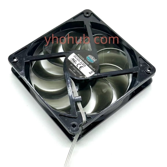 For Cooler Master A12025-20RB-3BN-F1 DC 12V 0.37A 120X120X25mm 3-Wire Server Cooling Fan