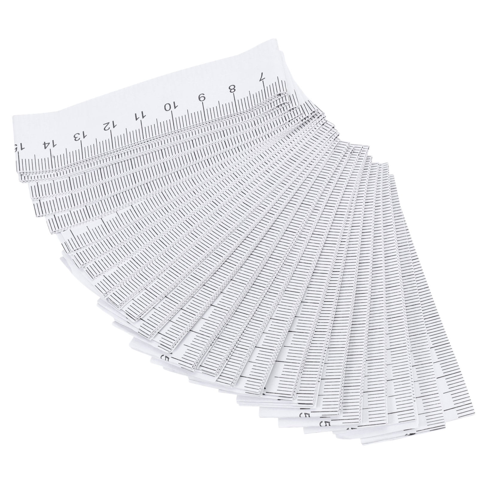 HONMEET 150Pcs Flexible Double Sided Paper Tape Measure White Roll for Body Measurement and Classroom Use