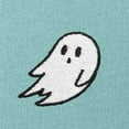 thumbnail image 2 of Dalix Ghost Embroidered Fleece Relaxed Boxy Fit Long Sleeve Crewneck Sweatshirt Womens in Arctic Blue S Small, 2 of 5