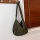 thumbnail image 1 of Bolso de hombro acolchado de pana para mujer, bolso de moda para uso diario en la oficina, 1 of 8