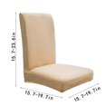 thumbnail image 3 of Solid Color Brushed High Elastic Chair Cover Soft and Comfortable Chair Seat Cover -proof and Dirt- Chair Slipcover Suitable for Dining Chair, 3 of 6