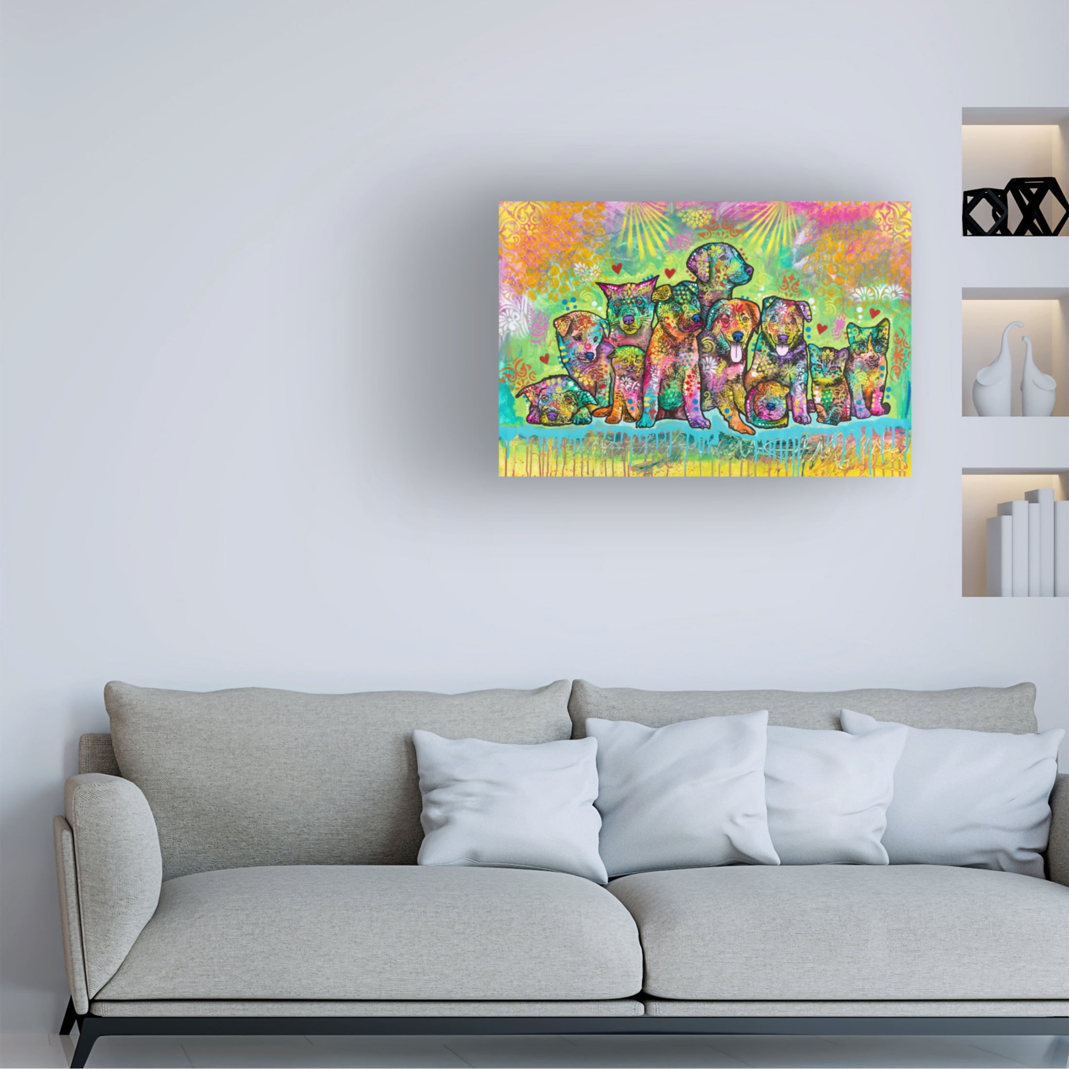 Canvas Wall Art - Dean Russo 'Play Ball' Wall Art for Living Room, Bedroom, or Office Décor by Trademark Fine Art - 24 x 16 Inches