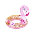 thumbnail image 1 of Salvavidas Dona Inflable Infantil Flamingo Con Brillos Bestway Plástico Resistente, 1 of 4