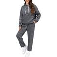 thumbnail image 6 of Migroa Perfect Gift Set for Men | Matching Hoodie & Relaxed Fit Joggers | Cozy Loungewear & Travel Sweatsuit Under $20, Dark Gray S, 6 of 9