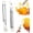 2, variant on Jimin Stainless Steel Orange Peeler | Easy to Peel | Long Handle Orange Citrus Peeler Tool | Triangular-Blade & Zigzag-Shovel Orange Peeler Gadget