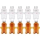 thumbnail image 1 of 10 botellas de agua con diseño de hombre de jengibre, transparentes, para bebidas, con temática navideña., 1 of 7