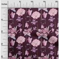 thumbnail image 1 of oneOone Cotton Jersey Wine Fabric Flower Watercolor Dress Material Fabric Print Fabric By The Yard 58 Inch Wide, 1 of 4