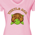 thumbnail image 4 of Inktastic Turtle Mom Women's V-Neck T-Shirt, 4 of 5