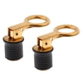 thumbnail image 1 of 2 Pieces Brass Snap Lock Boat Transom Baitwell Drain Hull, 1 of 5
