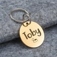 thumbnail image 5 of Anavia Stainless Steel Double Sided Round Name and Icon Engraved Dog & Cat ID Tag, Multi-color, S, 5 of 7