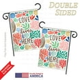 thumbnail image 3 of Breeze Decor BD-NA-G-107064-IP-BO-DS02-US 13 x 18.5 in. Love Lives Here Coastal - Everyday Nautical Impressions, Decorative Vertical Garden Flag, 3 of 4