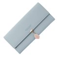 thumbnail image 1 of Ladies Leather Large Wallet, Women Leather Wallet, Long Wallet, Wallet With 9 Card Slots, 1 of 7