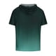 thumbnail image 2 of Mens Casual Shorts Digital Gradación Impresión Pullover Fitness Deportes Camiseta con Capucha, Blusa de Cuello Redondo de Poliéster para Al Aire Libre, Diario Y Todo, 2 of 4