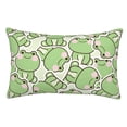 thumbnail image 1 of Fotbe Cute Frog Funda de Almohada Decorativa Estilo Occidental, Lujo en Algodón, Fundas para Almohadas King, Cojín Estampado para Decoración del Hogar-14"x20", 1 of 6