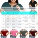 thumbnail image 4 of TaTaai Women's Casual Built-in Pad Tee Plus Size Short Sleeve Round Neck with Removable Bra Pads Solid Color Stretchy Comfy Spring Summer Daily Lounge Wear Gift, 4 of 7