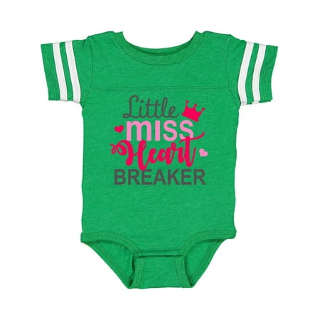 

Inktastic little miss heart breaker Gift Baby Boy or Baby Girl Bodysuit