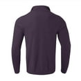 thumbnail image 6 of JTieacloth Cardigan Sweaters for Men Male Casual Simple Bottom Sweater Solid Color Warm Wool Knit Half Zip Long Sleeve Sweater(Purple,L), 6 of 6