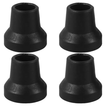 4pcs Quad Cane Tips Heavy Duty Rubber Cane Tip Non-Slip Grip Cane Replacement Foot Accessories for Walking and Standing Stick for Women Men Seniors Elderly