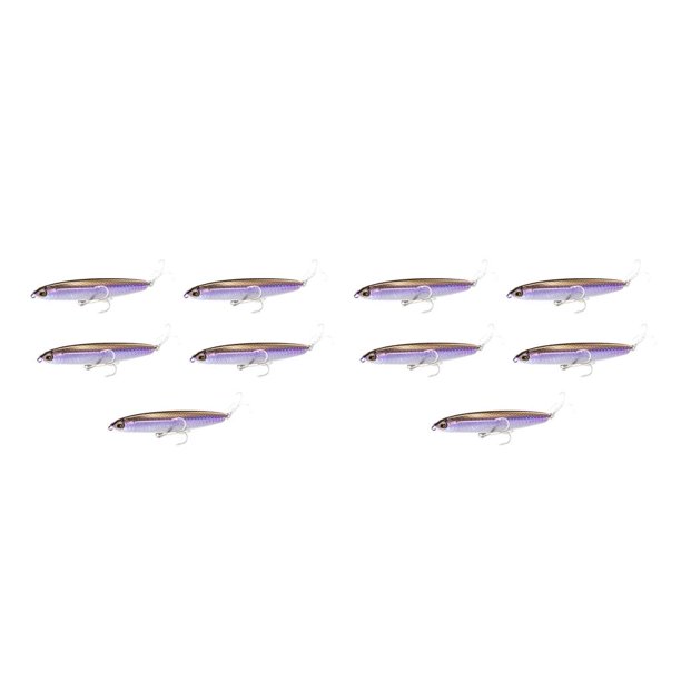 Advancent Pack of 5 Fishing Baits Crankbait Lures Seawater River Portable Sea Boat Tackle Stream Lake Freshwater Gear Kit Saltwater Type2 NO2