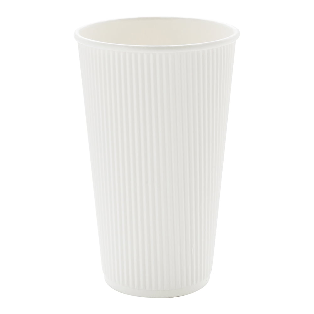 White 4oz Single Wall 118ml Paper Coffee Cups x 100 Disposable Hot Cup Takeaway