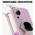 thumbnail image 4 of Compatible with Xiaomi 13 Lite Case for Women, Ultra Soft Xiaomi 13 Lite Phone Case Silicone TPU Plating Cute Astronaut Pattern Cases with Stand Cover (Purple), 4 of 7