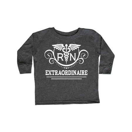 

Inktastic RN Extraordinaire Nurse Appreciation Gift Toddler Toddler Girl Long Sleeve T-Shirt