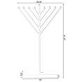 thumbnail image 4 of Large Metal Silver Coated Hanukkah Menorah 2 Ft. For Synagogue, 4 of 9