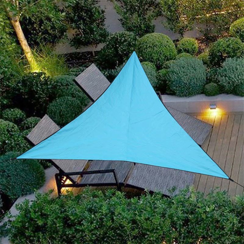 Triangular UV Sun Shade Sail Combination Net Lawn Pool Awning Top Cover Netting 